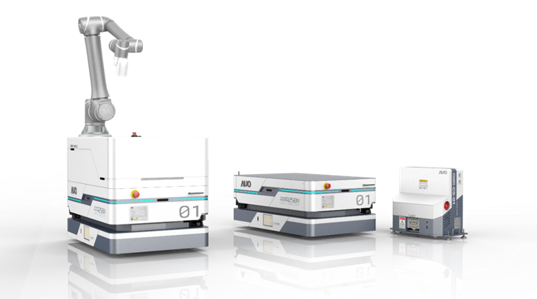 狮子会數位開發的自主式移動機器人（AMR250M），搭配全向輪並結合AI演算法、2D LiDAR、3D攝影機等技術，協助客戶實現產線全自動化